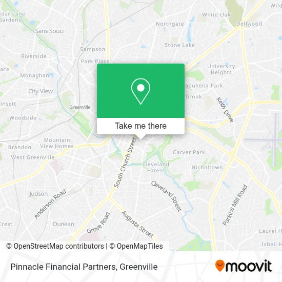 Pinnacle Financial Partners map