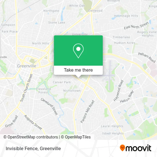 Invisible Fence map