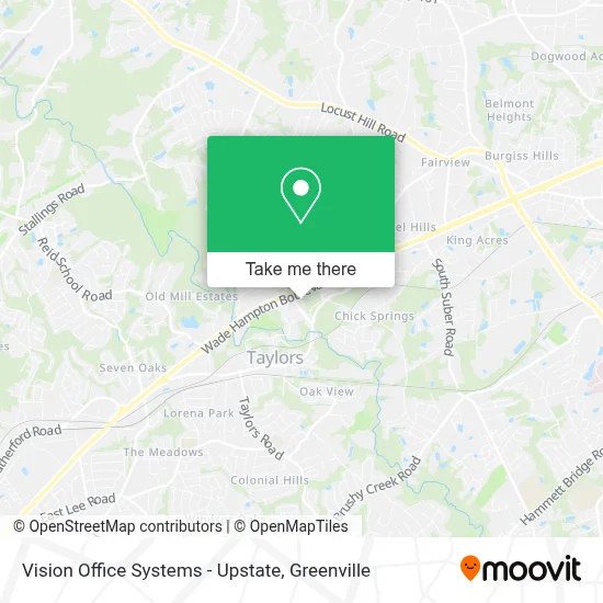Vision Office Systems - Upstate map