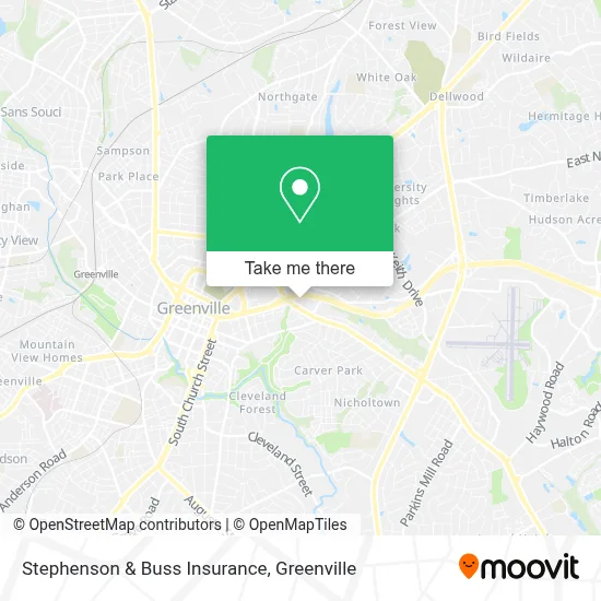 Stephenson & Buss Insurance map