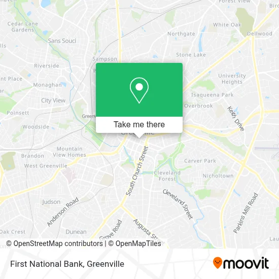 First National Bank map