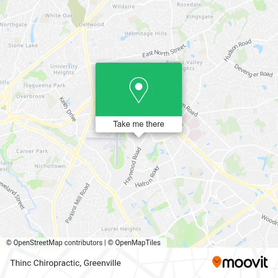Thinc Chiropractic map