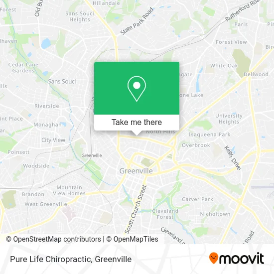 Pure Life Chiropractic map