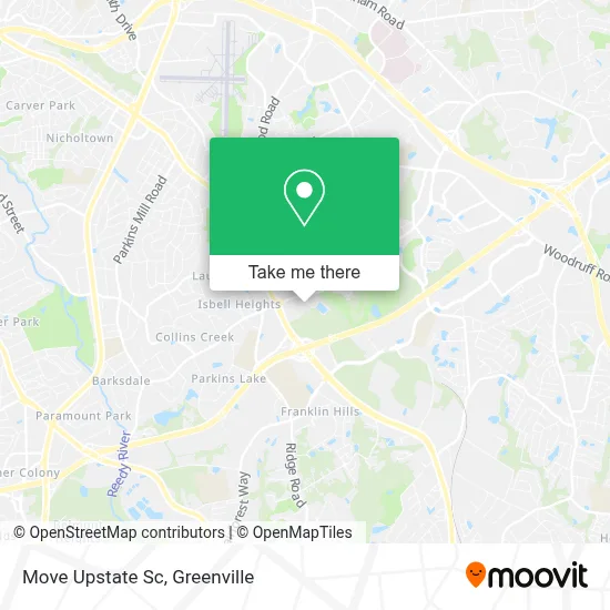 Move Upstate Sc map