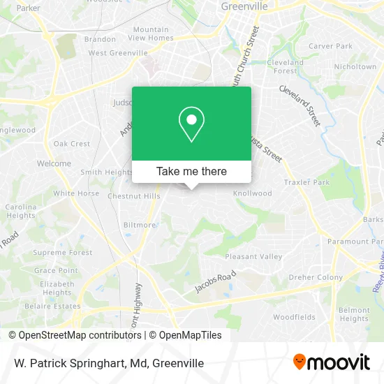 W. Patrick Springhart, Md map