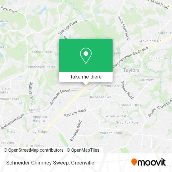 Schneider Chimney Sweep map