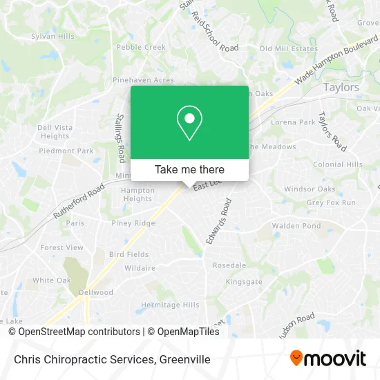 Chris Chiropractic Services map