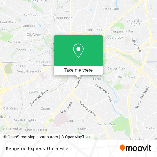 Kangaroo Express map
