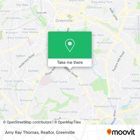 Amy Ray Thomas, Realtor map