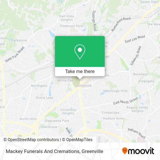 Mackey Funerals And Cremations map