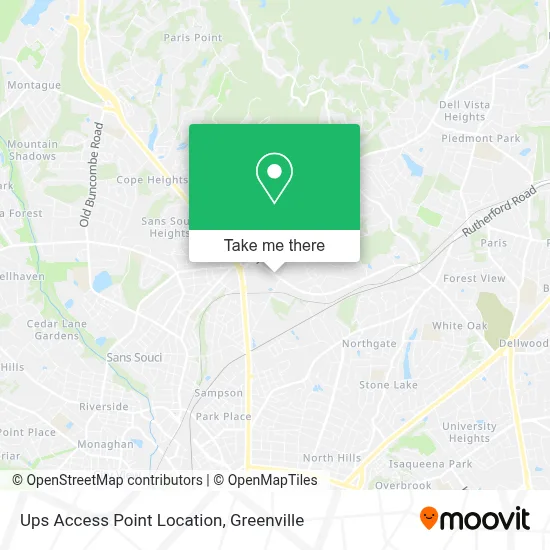 Ups Access Point Location map
