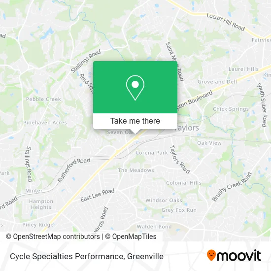 Cycle Specialties Performance map