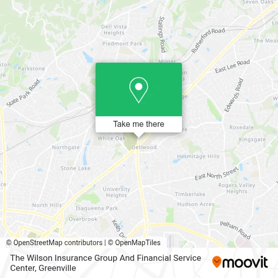 The Wilson Insurance Group And Financial Service Center map
