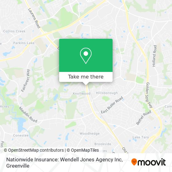Nationwide Insurance: Wendell Jones Agency Inc map