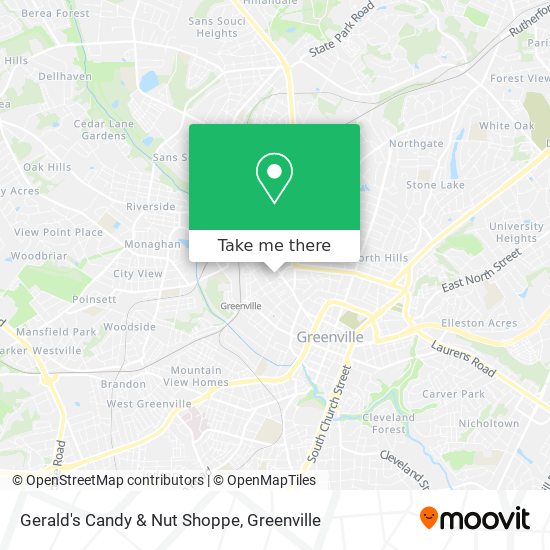 Gerald's Candy & Nut Shoppe map