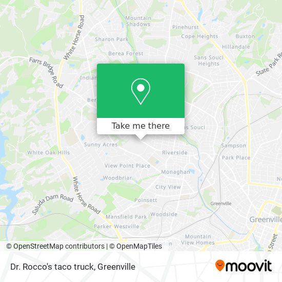 Dr. Rocco's taco truck map