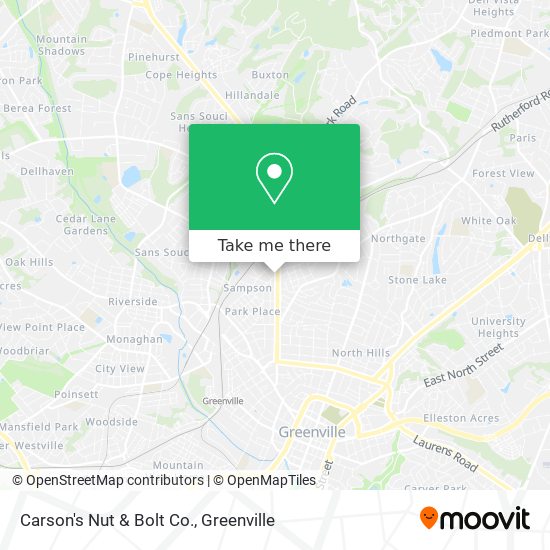Carson's Nut & Bolt Co. map