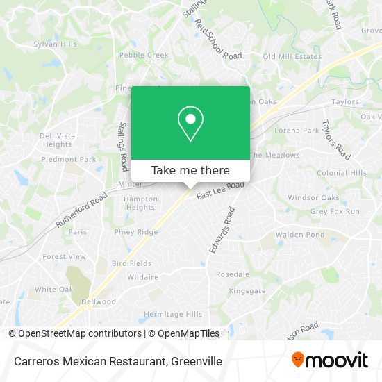 Carreros Mexican Restaurant map