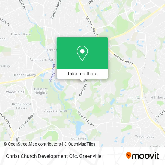 Christ Church Development Ofc map