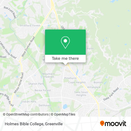 Holmes Bible College map