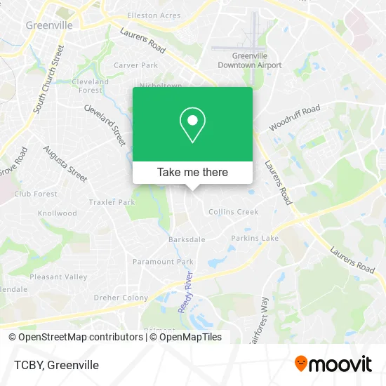 TCBY map