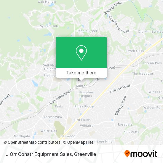 J Orr Constr Equipment Sales map