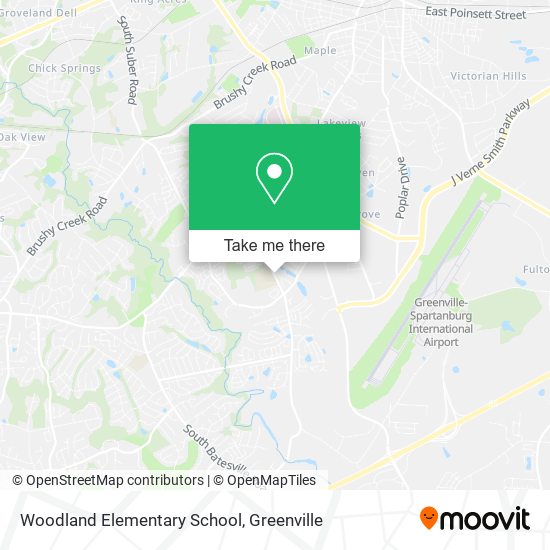 Woodland Elementary School map