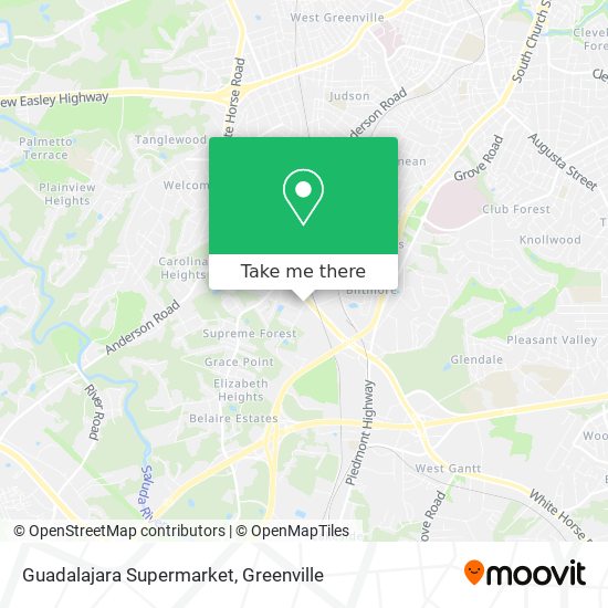 Guadalajara Supermarket map