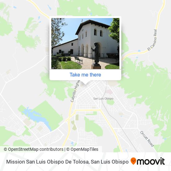 Mission San Luis Obispo De Tolosa map