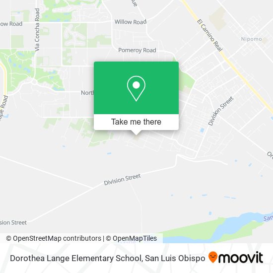 Mapa de Dorothea Lange Elementary School