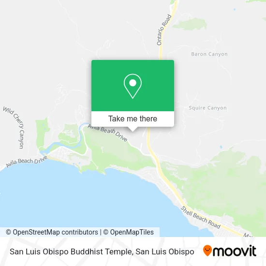 San Luis Obispo Buddhist Temple map