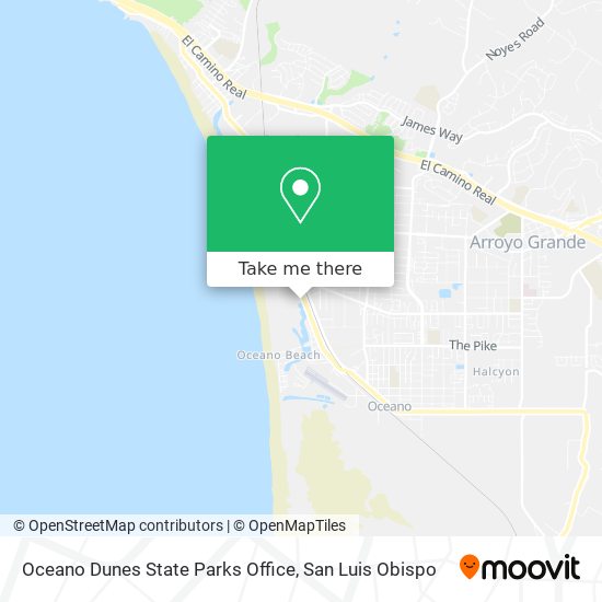 Oceano Dunes State Parks Office map