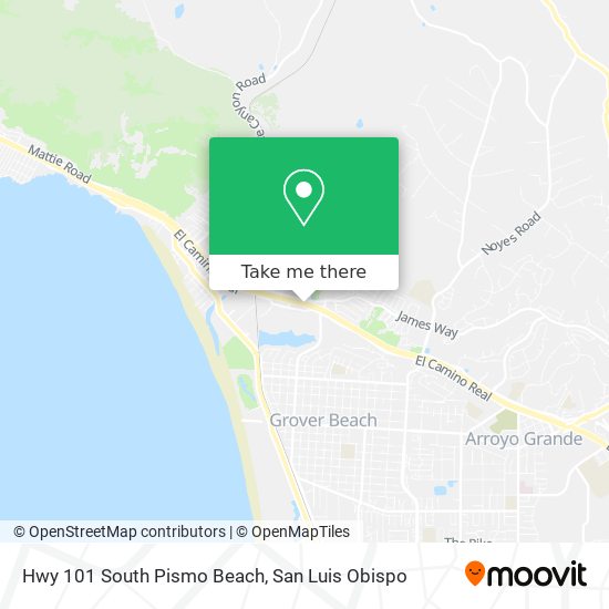 Mapa de Hwy 101 South Pismo Beach