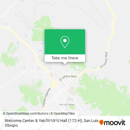 Mapa de Welcome Center & YakʔItʸUtʸU Hall (172-H)