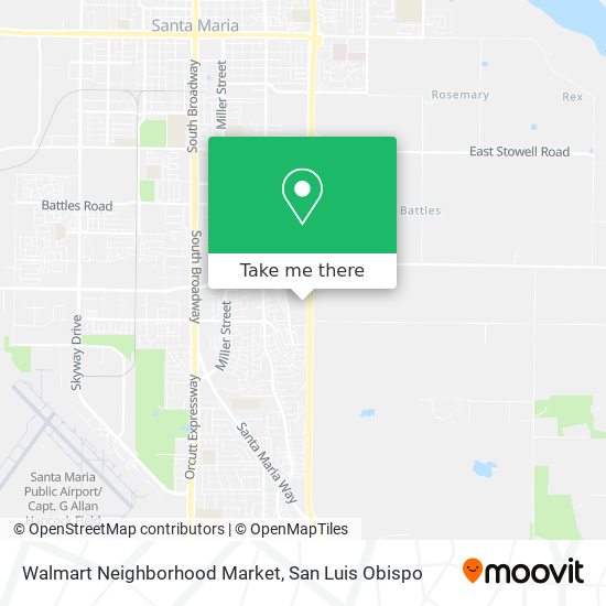Mapa de Walmart Neighborhood Market