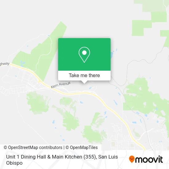 Mapa de Unit 1 Dining Hall & Main Kitchen (355)