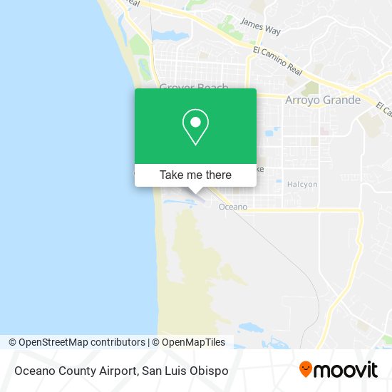 Oceano County Airport map