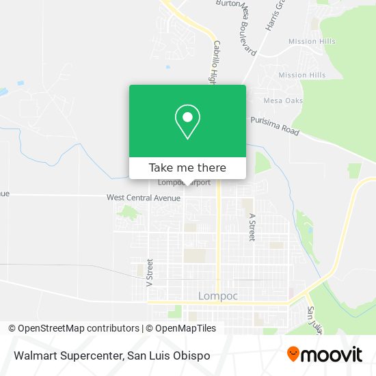 Walmart Supercenter map