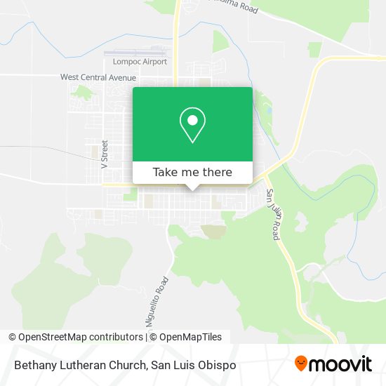 Mapa de Bethany Lutheran Church