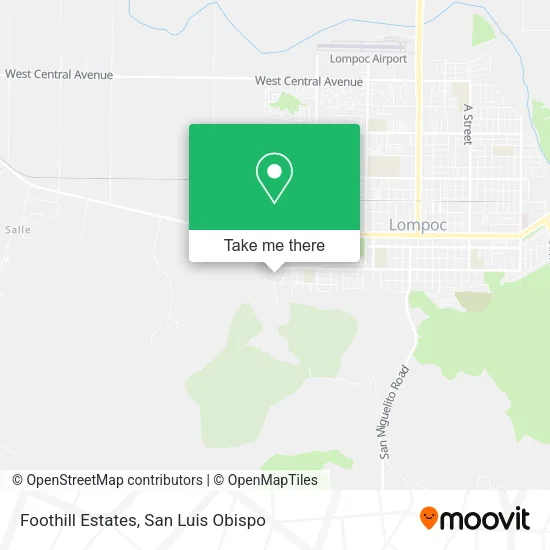 Foothill Estates map