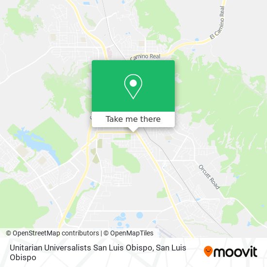 Unitarian Universalists San Luis Obispo map