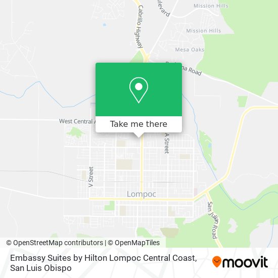 Embassy Suites by Hilton Lompoc Central Coast map