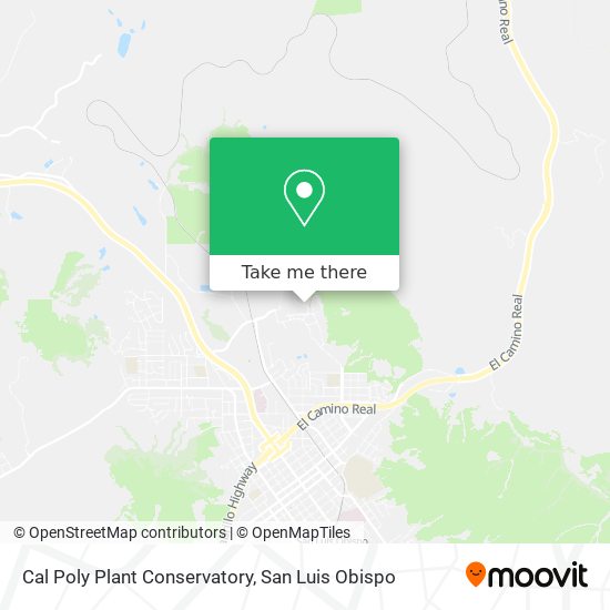 Cal Poly Plant Conservatory map