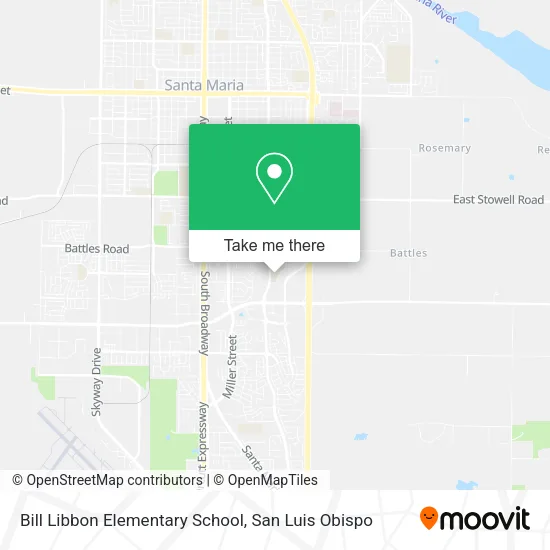 Mapa de Bill Libbon Elementary School