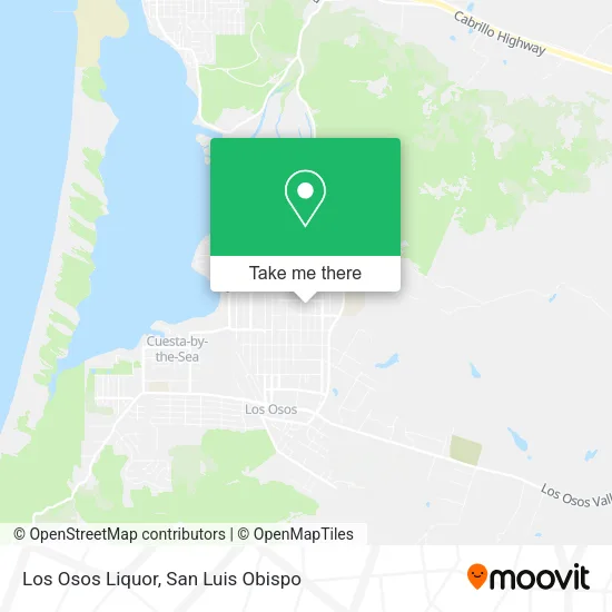 Los Osos Liquor map