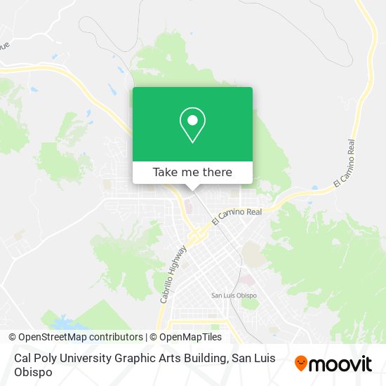 Mapa de Cal Poly University Graphic Arts Building