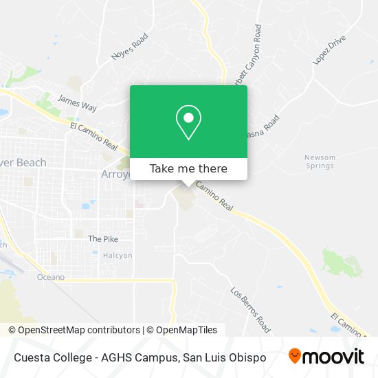 Cuesta College - AGHS Campus map