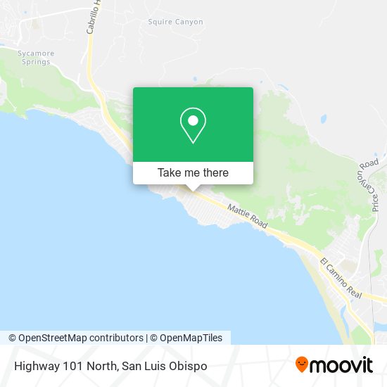 Highway 101 North map