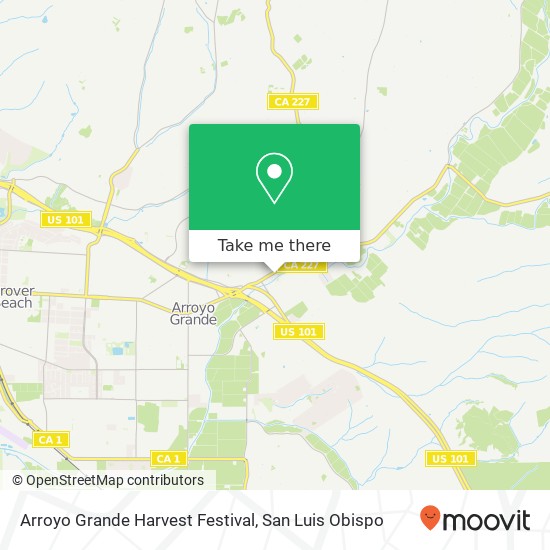 Mapa de Arroyo Grande Harvest Festival