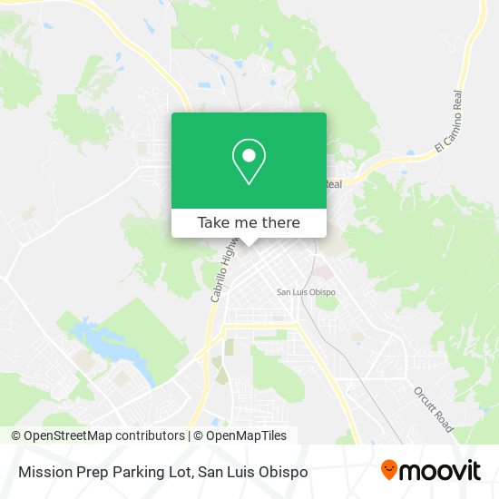 Mission Prep Parking Lot map